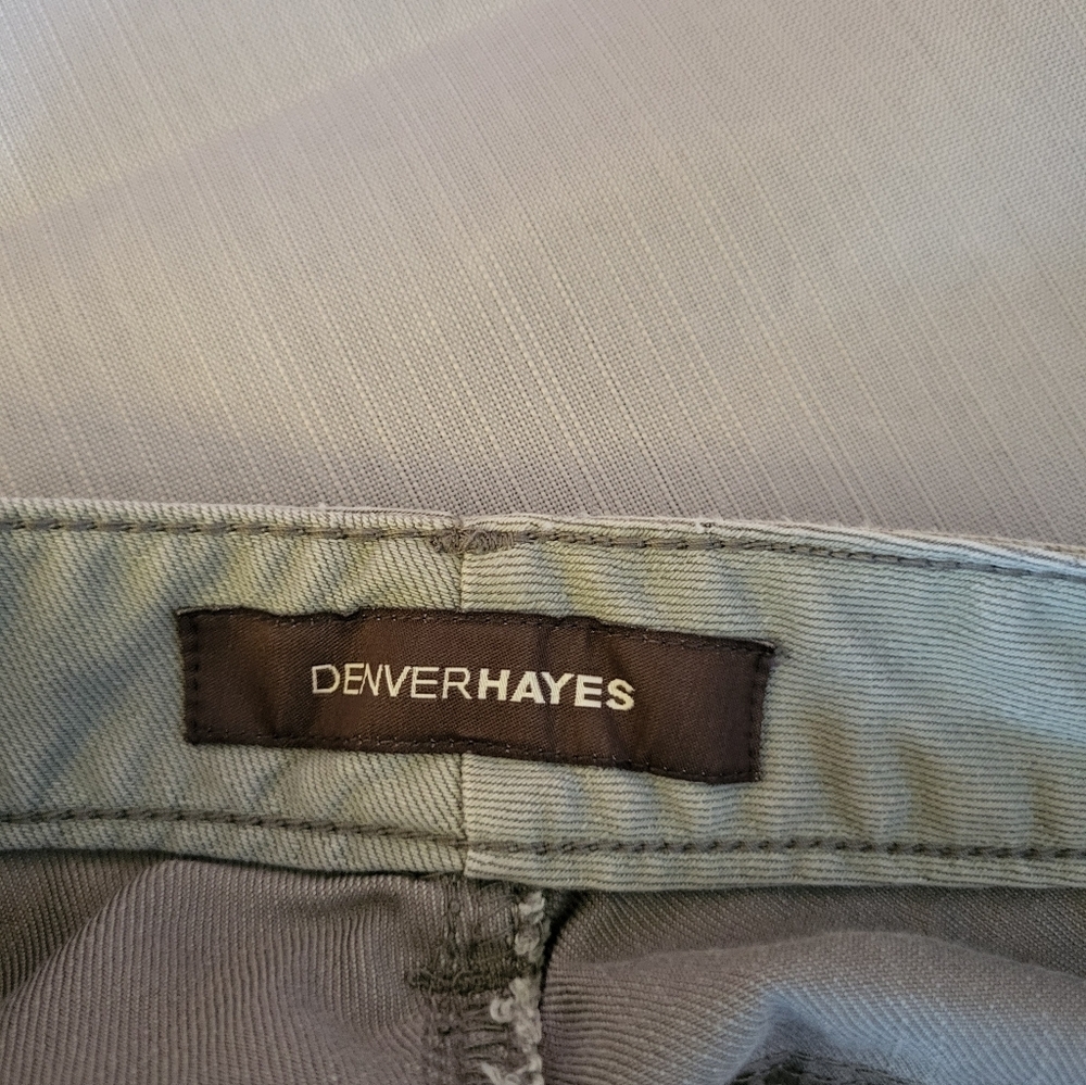 Denver Hayes Hanna Highwaited Light Gray Relaxed Jeans, Size 12 (32) - Picture 4 of 6